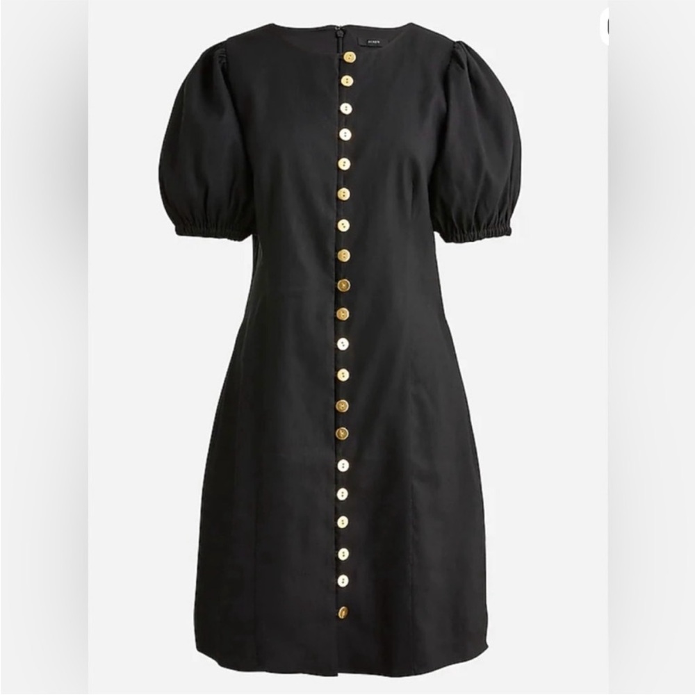 J. Crew Stretch Viscose-Blend Button Front Mini Dress